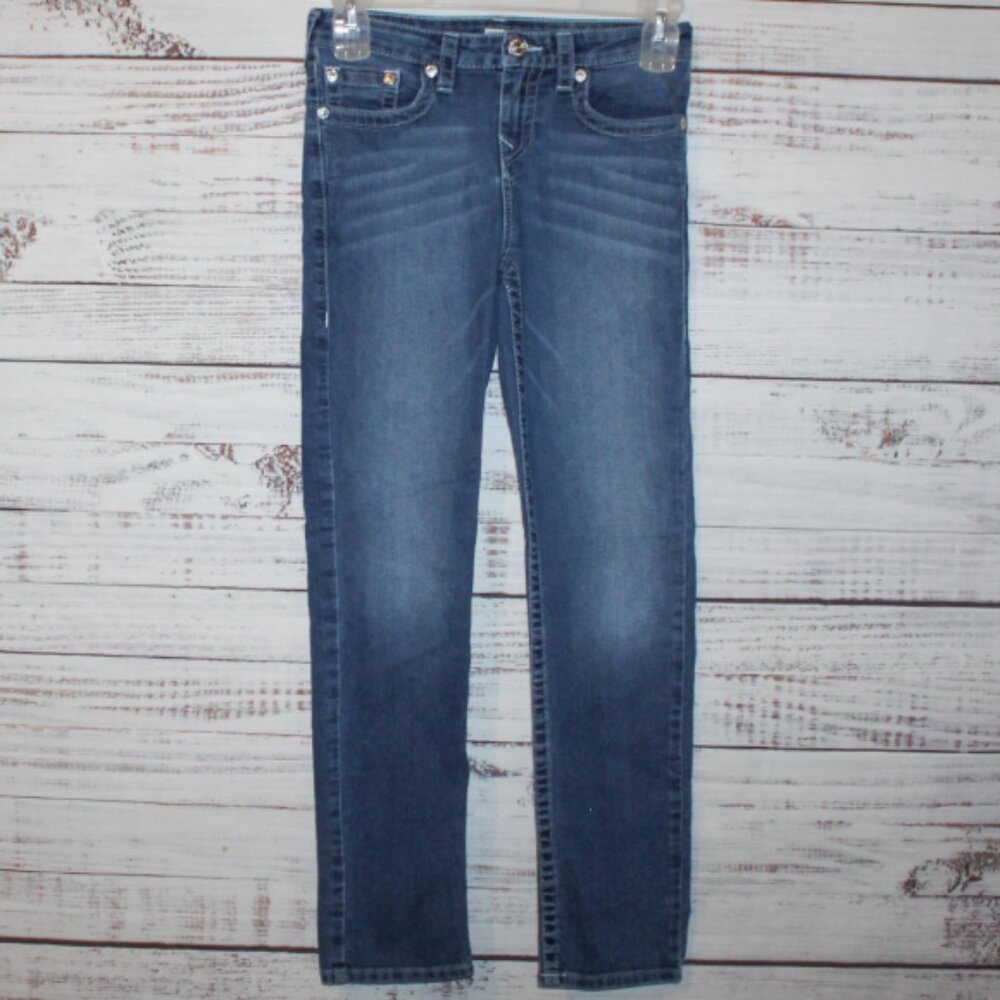 True Religion Girls Slim Blue Jeans Size 14